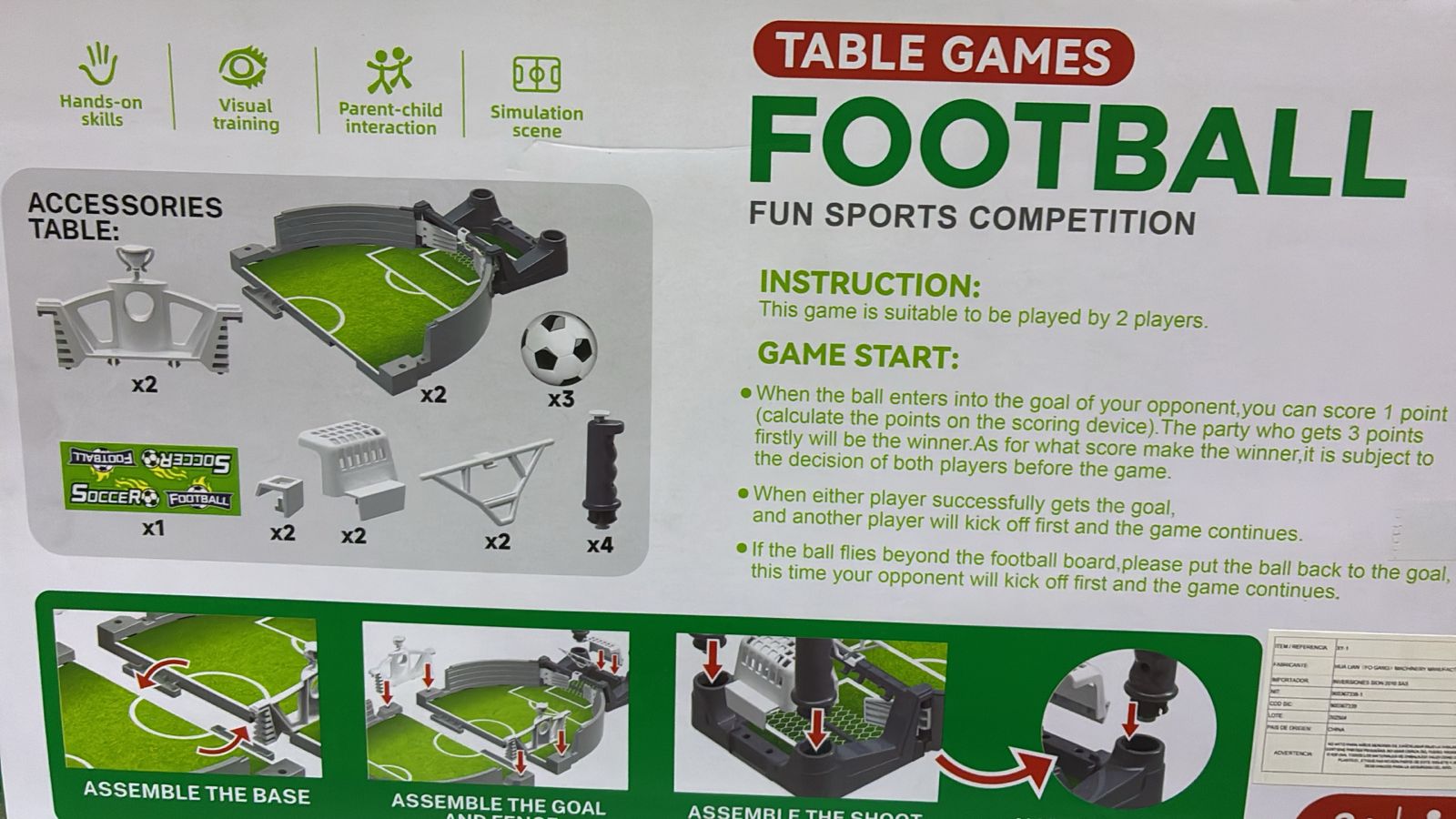 Miniatura 2 de JUEGO DE MESA FUTBOLIN